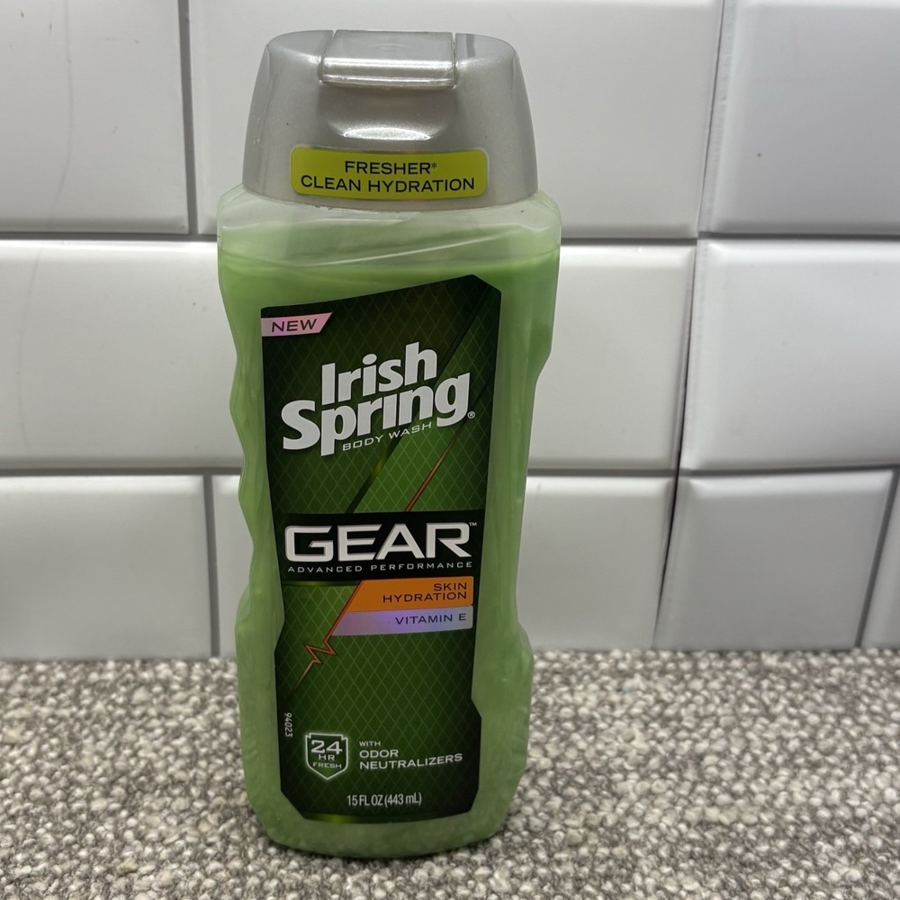 Irish Spring GEAR Advanced Performance Body Wash 24 Hour Fresh Odor Neutralize